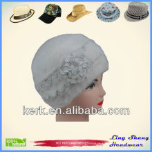 Hot vendendo chapéu de cabelo de coelho de inverno chapéu de boina de inverno chapéus mulheres boina boina de inverno de chapéus de boina branca, LSA07